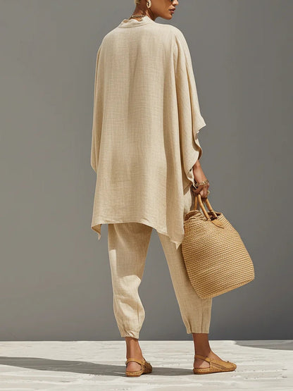 Kaki™ | Ensemble top asymétrique et jogging