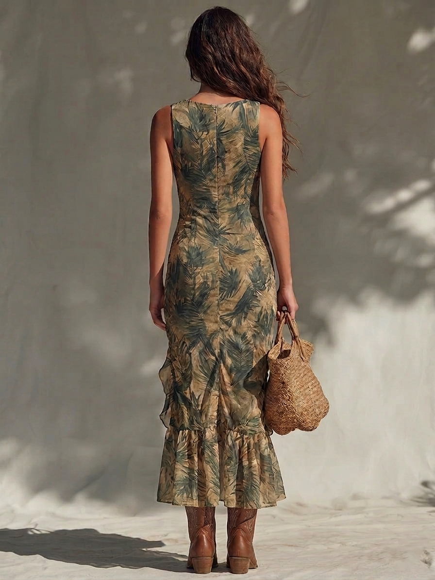 Botanique™ | Robe longue en mousseline