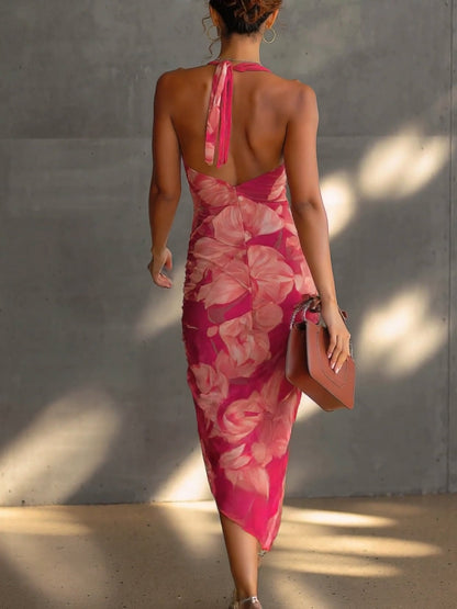 Fuchsia™ | Robe moulante fleurie