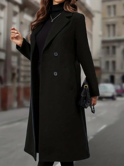 Aurelia | Manteau long à double boutonnage