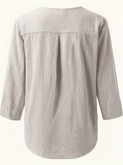 Solénya™ | Blouse coton-lin