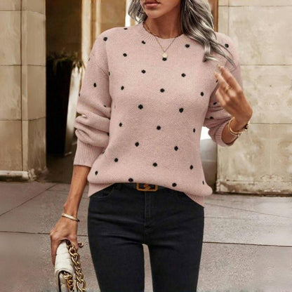Paula™ | Pull-over tricoté à pois
