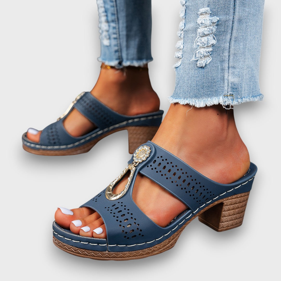 Elvanna™ | Chaussures d’été à talon bloc