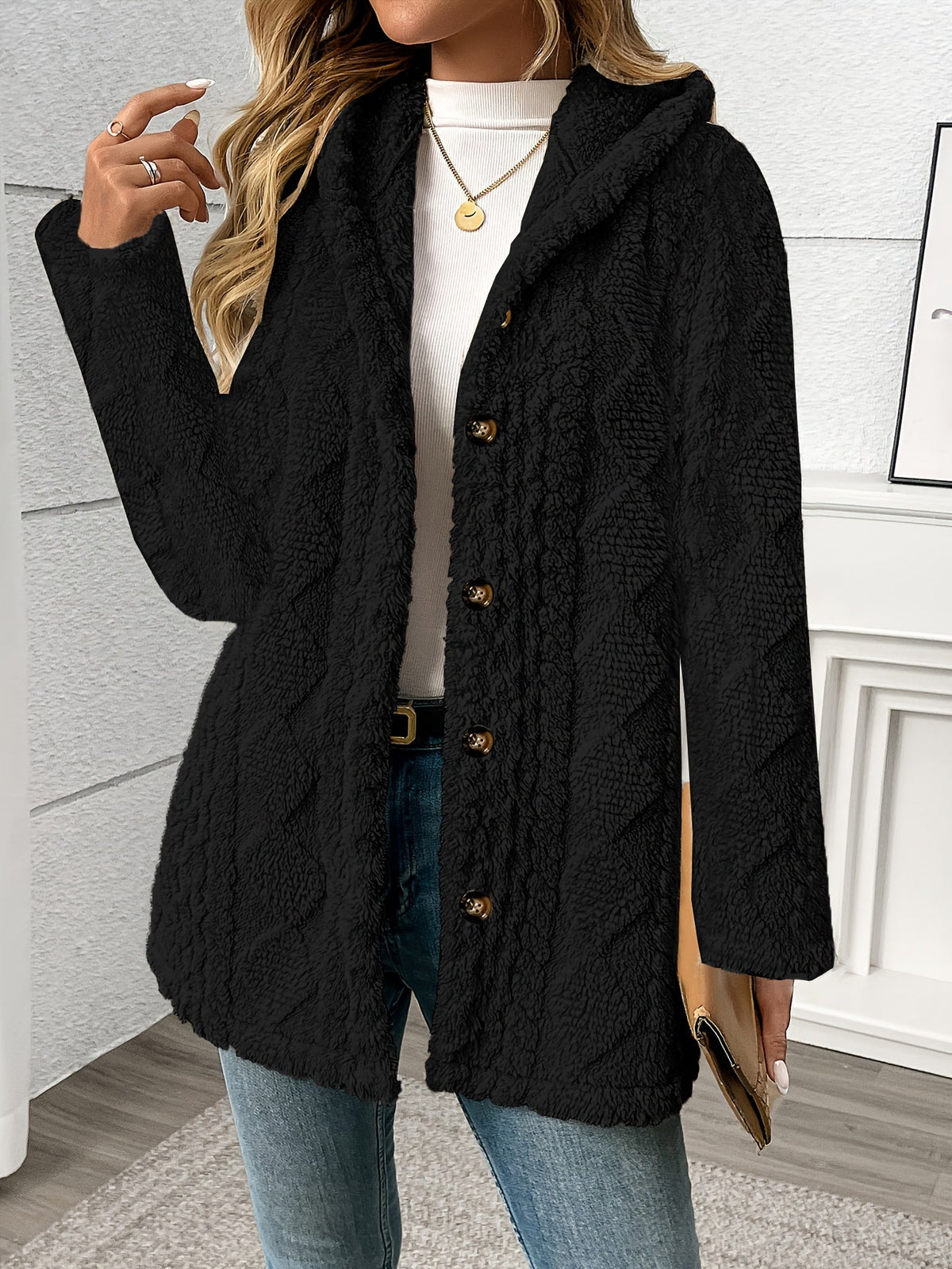 Sloane | Veste texturée à capuche