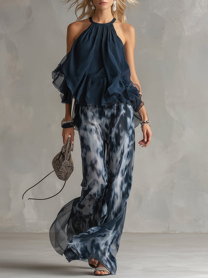 Ludovica™ | Ensemble mousseline col montant
