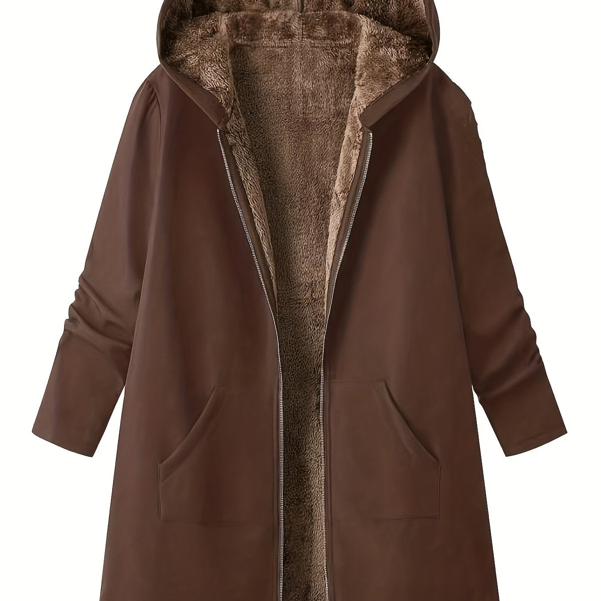 Fern | Veste longue à capuche
