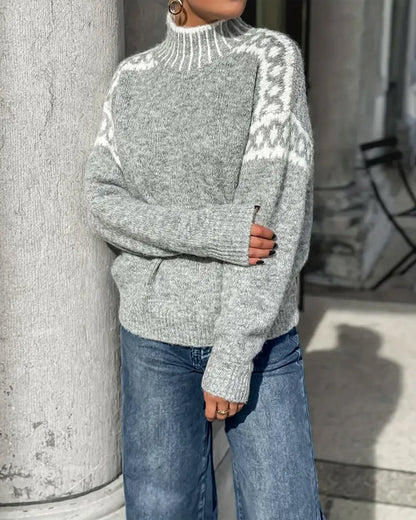 Heidi™ | Pull douillet en maille à motifs
