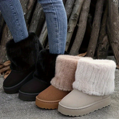 Loretta | Bottes d’hiver compensées douillettes