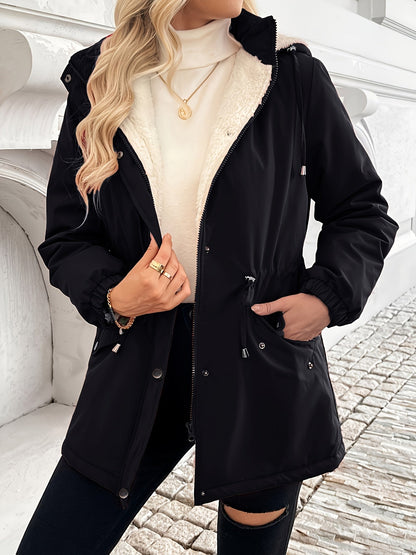 Vera | Veste d’hiver douillette à capuche