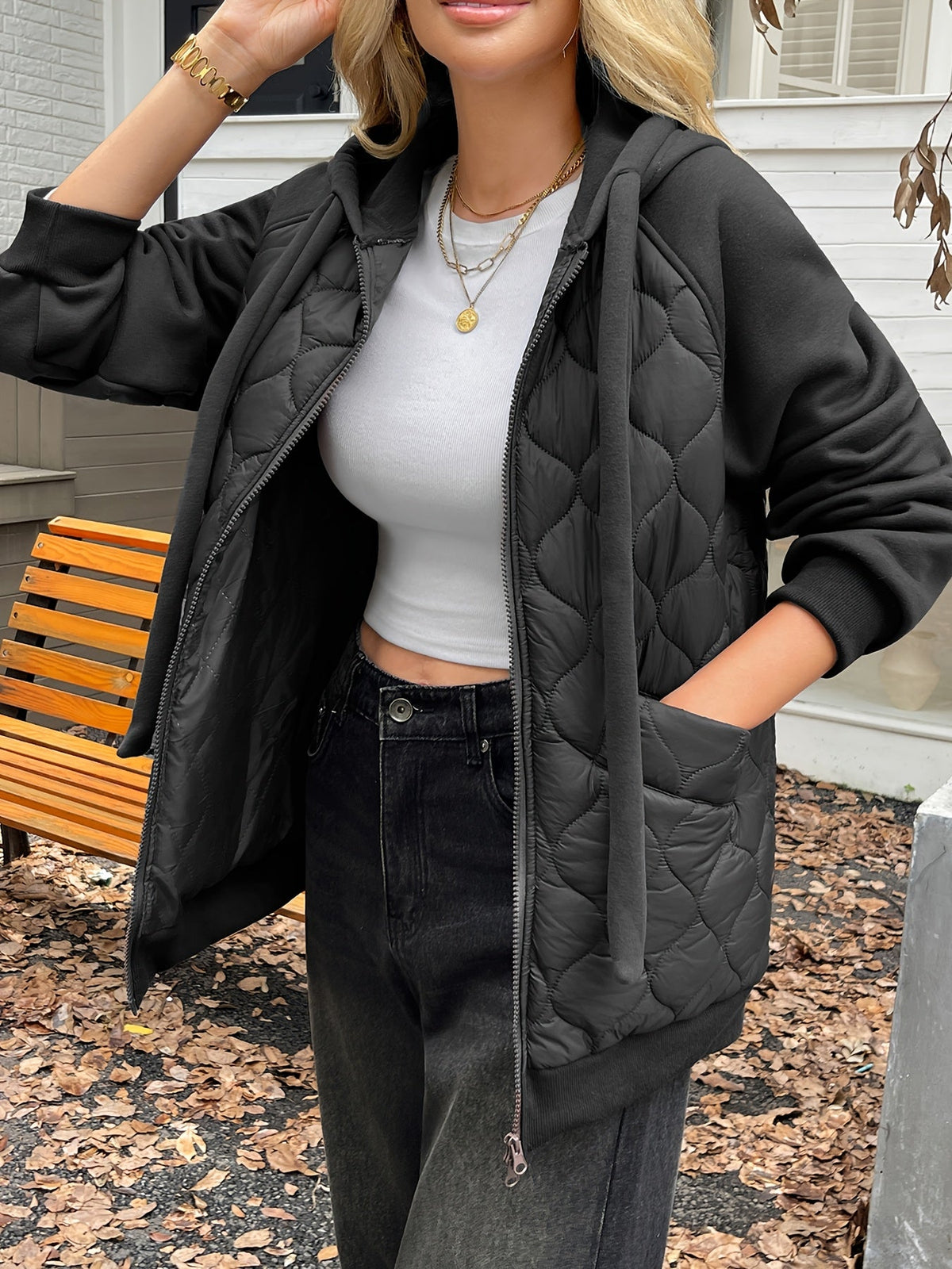 Hélène | Veste matelassée à capuche