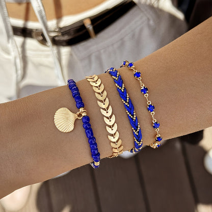 Heloise™ | Ensemble de bracelets coquillages et tressés
