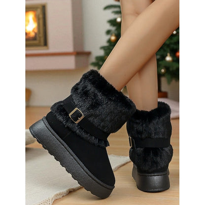 Cecily | Bottes de neige douillettes à bordure en fourrure