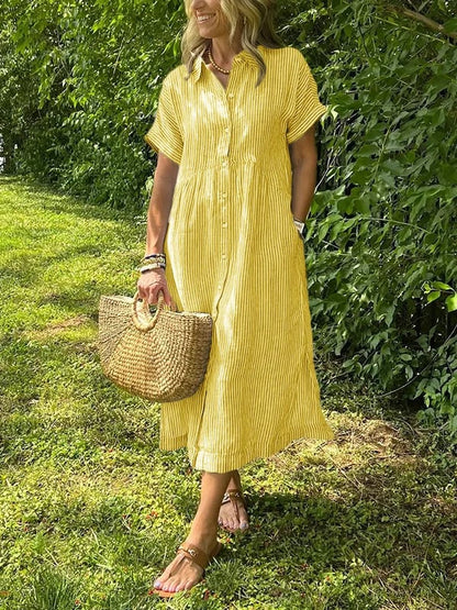 Cassie™ | Robe élégante à rayures