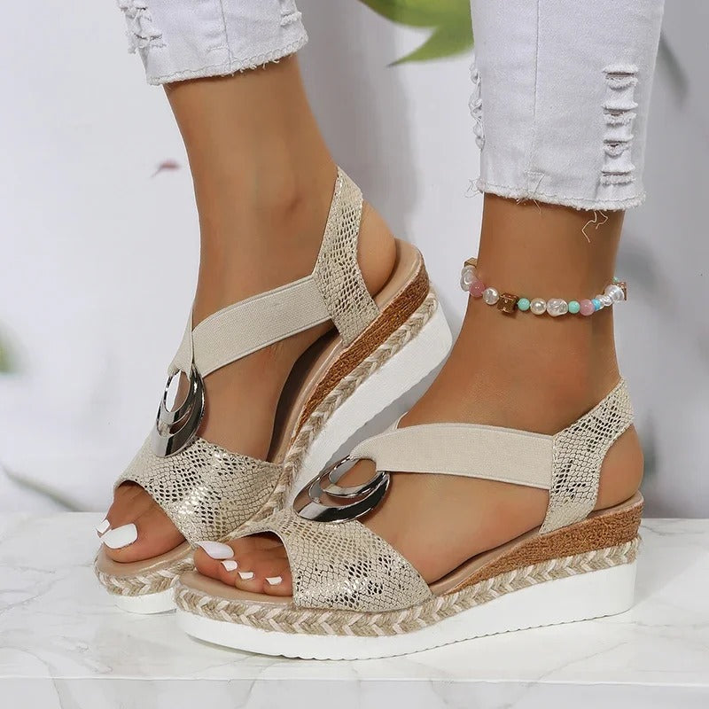 Zinnia™ | Orthopädische Sandalen mit Keilabsatz