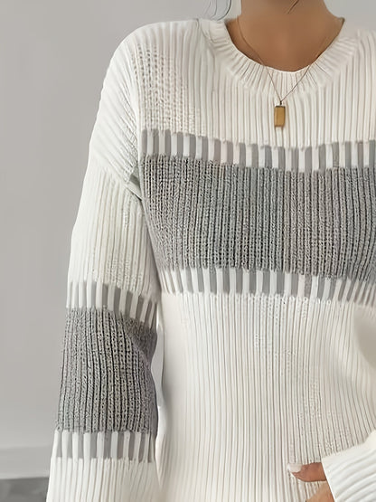 Adelaide | Pull rayé à empiècements colorés