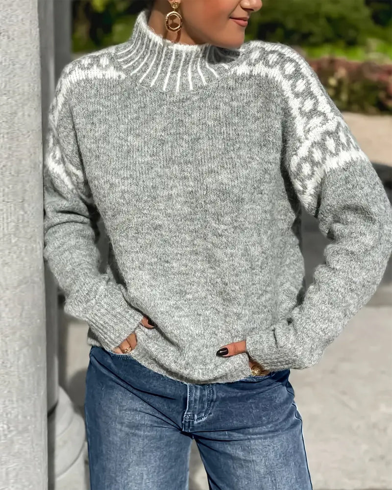 Heidi™ | Pull douillet en maille à motifs