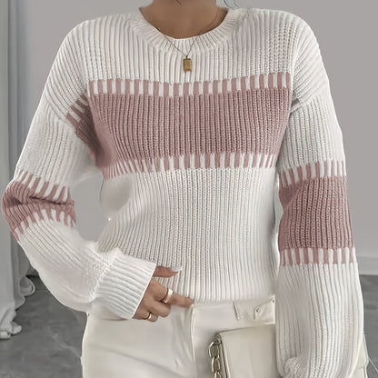 Adelaide | Pull rayé à empiècements colorés
