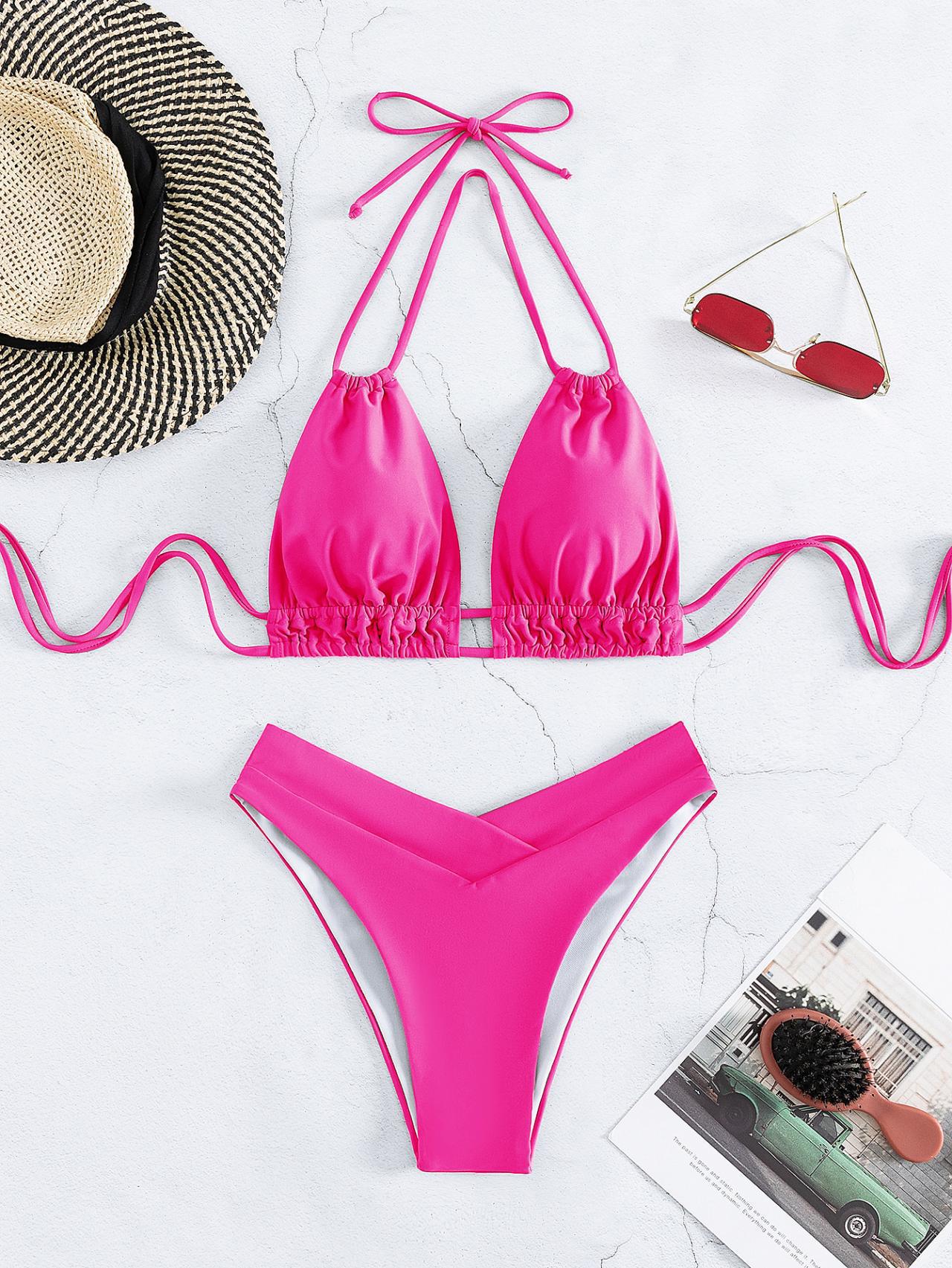 YUMNA™ | BIKINI TAILLE HAUTE CROISÉE