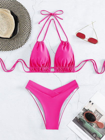 YUMNA™ | BIKINI TAILLE HAUTE CROISÉE