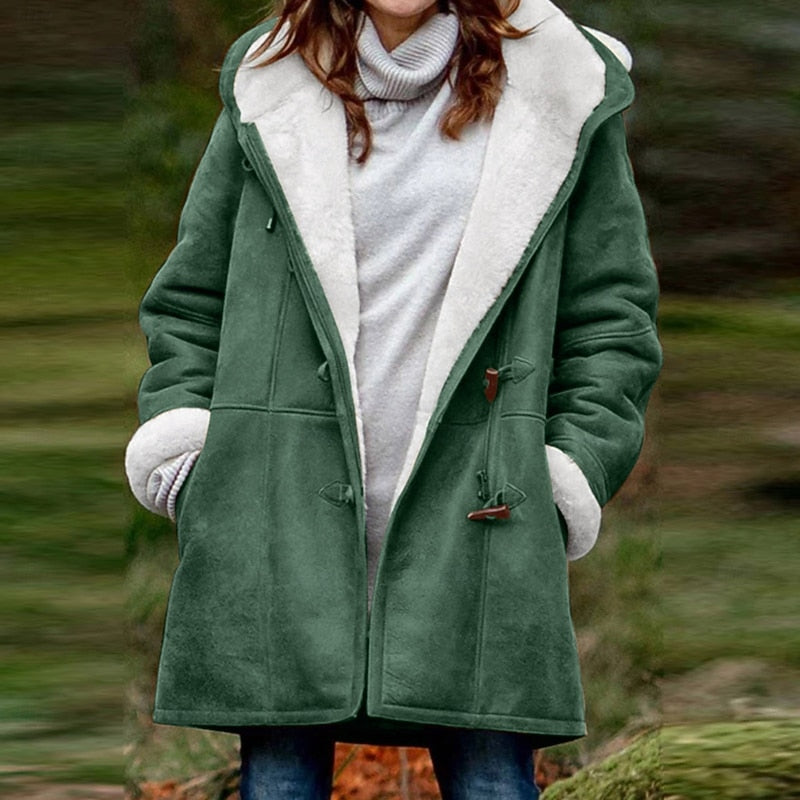 Marguerite | Manteau d’hiver douillet à capuche