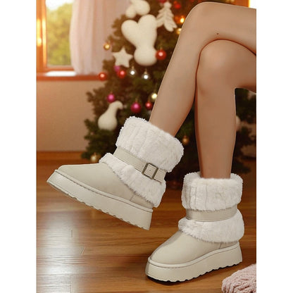 Cecily | Bottes de neige douillettes à bordure en fourrure