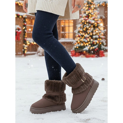 Cecily | Bottes de neige douillettes à bordure en fourrure