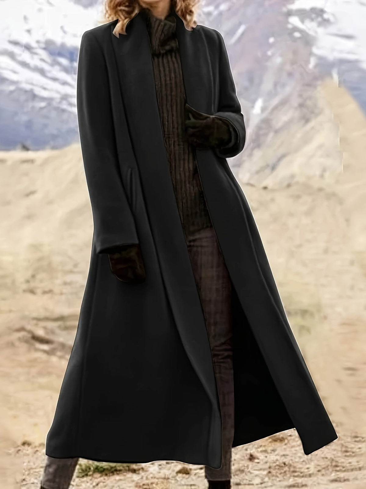 Gwendolyn | Manteau long drapé