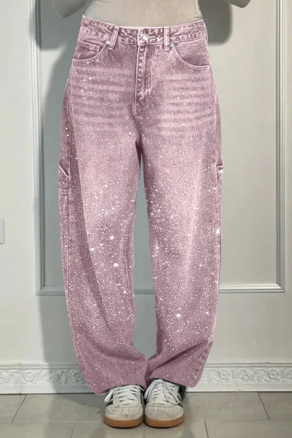 Amoria™ | Jeans ornés de bijoux fantaisie