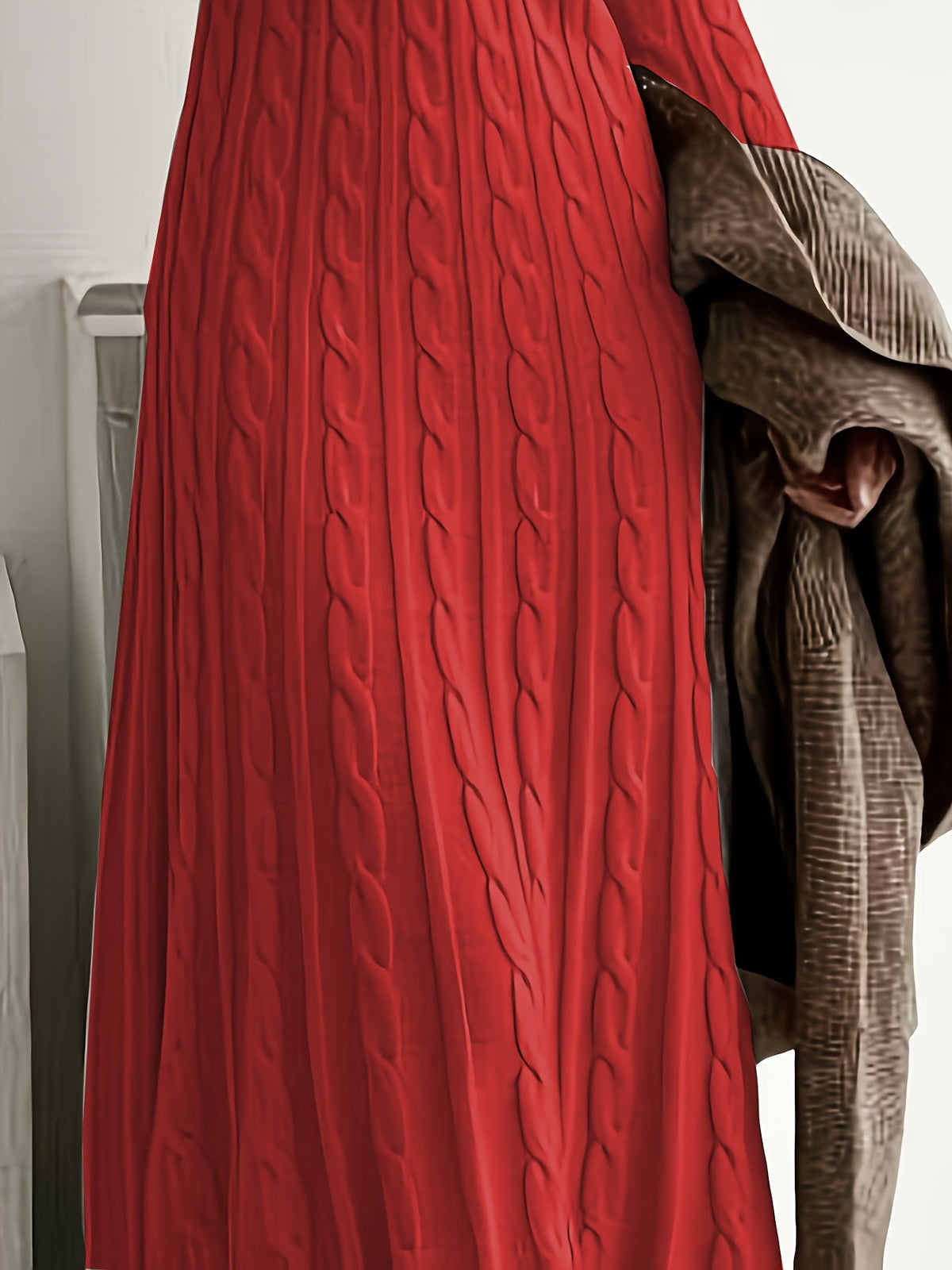 Lucinda | Robe longue en maille torsadée