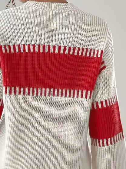 Adelaide | Pull rayé à empiècements colorés
