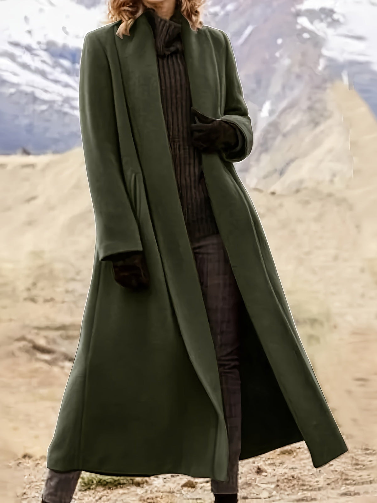 Gwendolyn | Manteau long drapé
