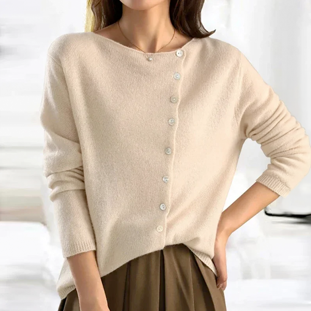 Gia™ | Eleganter Cardigan mit Knopfleiste vorne