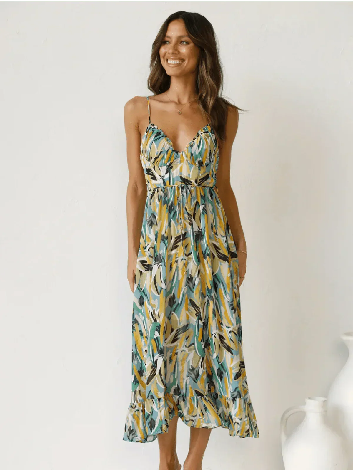 Chiara™ | Robe midi multicolore