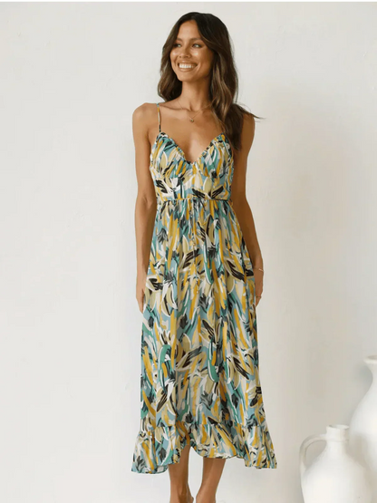 Chiara™ | Robe midi multicolore
