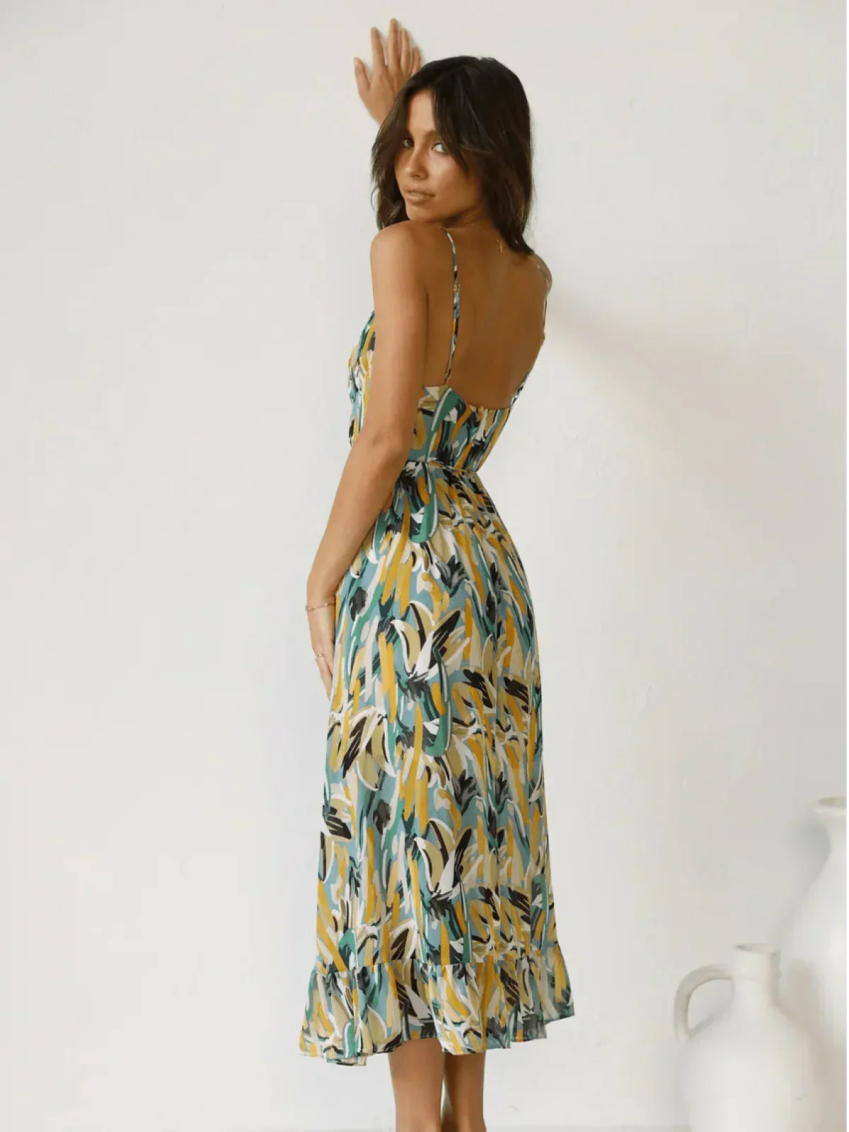 Chiara™ | Robe midi multicolore