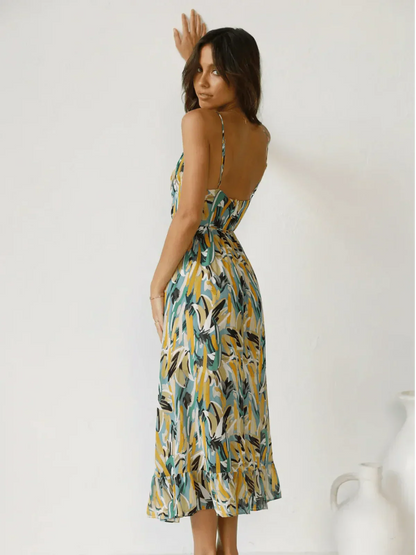 Chiara™ | Robe midi multicolore