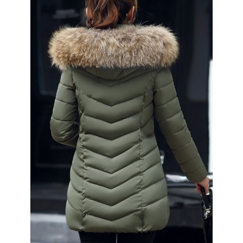 Gwendolyn | Parka d’hiver matelassée à capuche