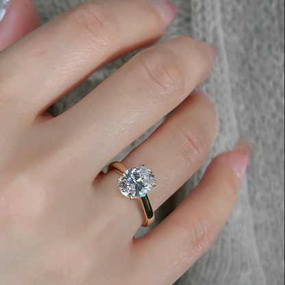 Birgit™ | Bague de fiançailles ovale bande fine