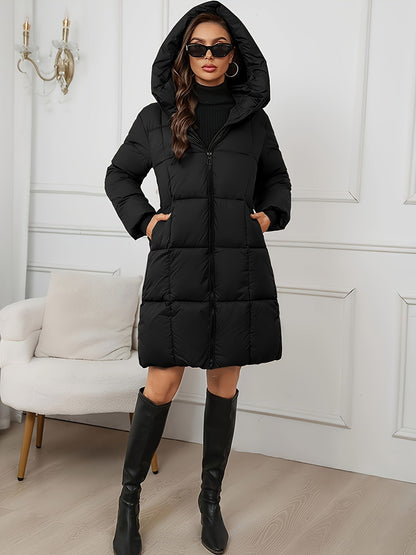 Camilla | Manteau doudoune long à capuche