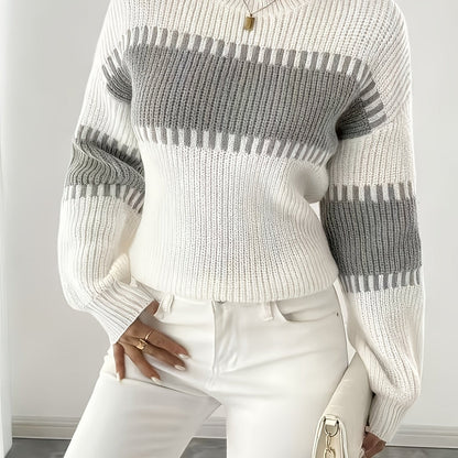 Adelaide | Pull rayé à empiècements colorés