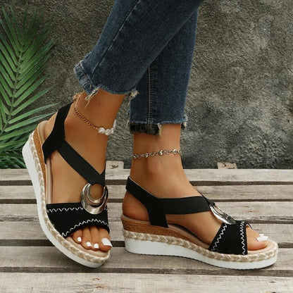 Zinnia™ | Orthopädische Sandalen mit Keilabsatz
