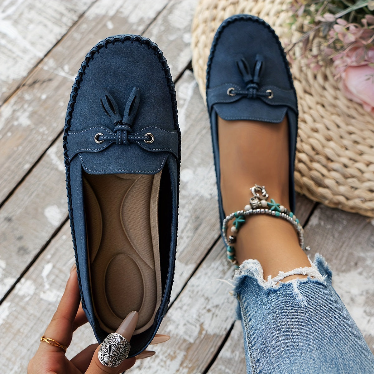 Célina™ | Loafers classiques à pampilles