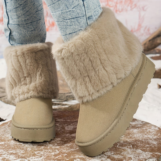 Loretta | Bottes d’hiver compensées douillettes