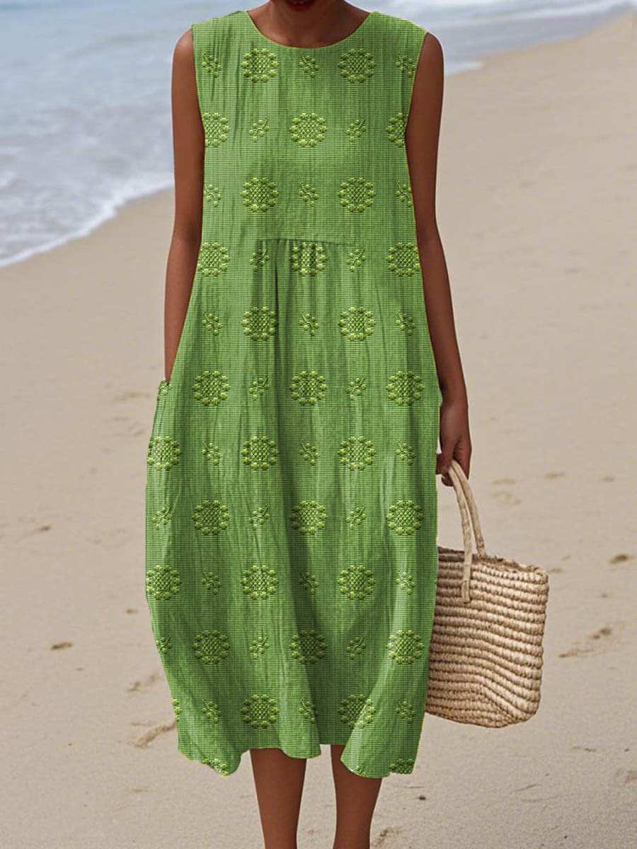 Judith™ | Elegantes Sommerkleid mit Taschen