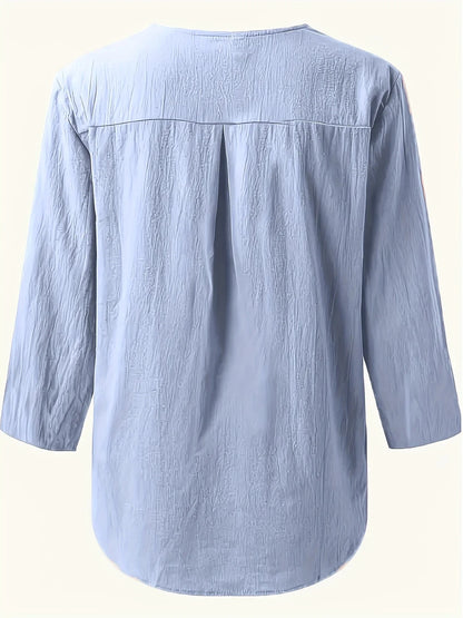 Solénya™ | Blouse coton-lin