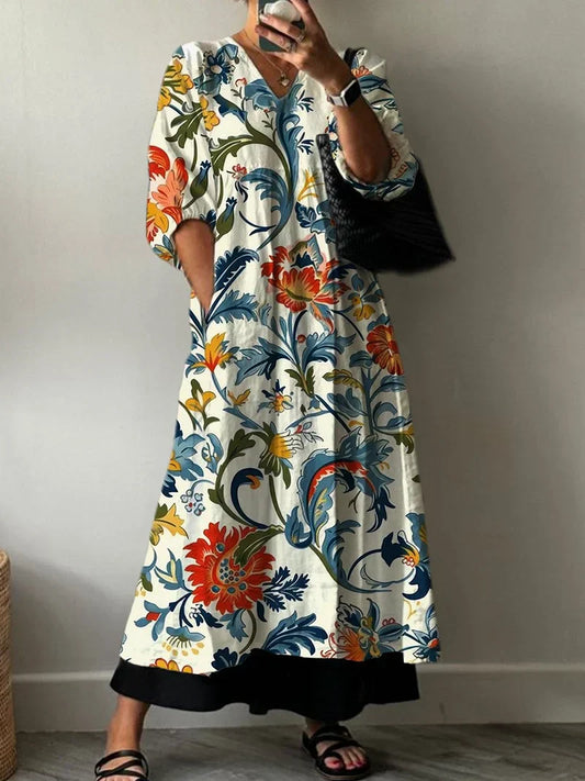 Robe imprimée élégante Carol