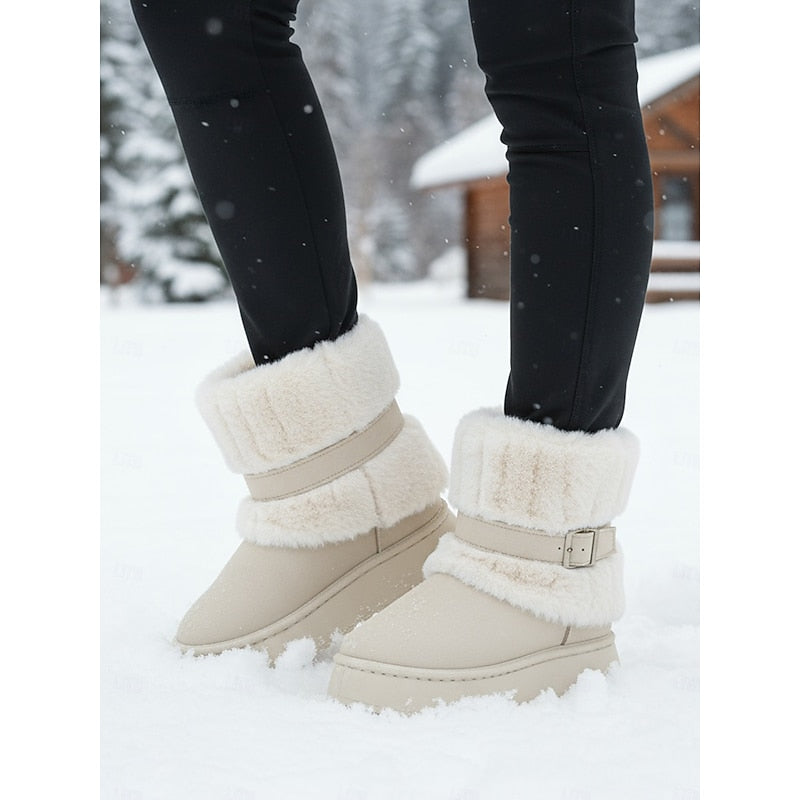 Cecily | Bottes de neige douillettes à bordure en fourrure
