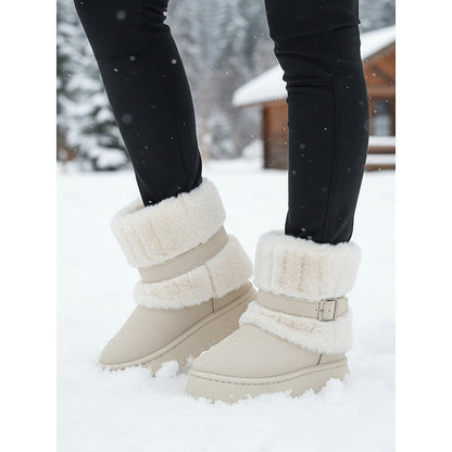 Cecily | Bottes de neige douillettes à bordure en fourrure