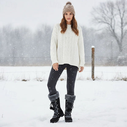 Danica | Bottes d’hiver confortables à lacets