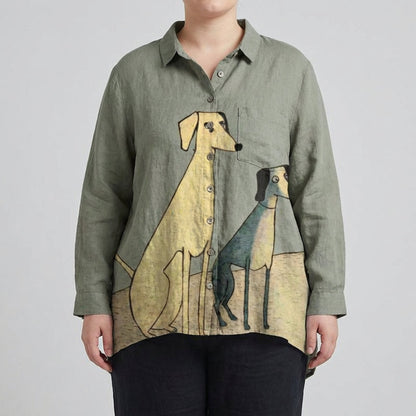 Amélie™ | Blouse d’été en lin élégante
